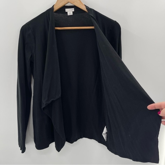J by J. Crew Cascading Open Black Knit Top Size XS - Picture 5 of 9